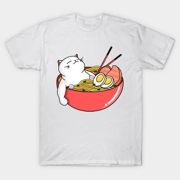 Cat Ramen T-Shirt by Kimprut